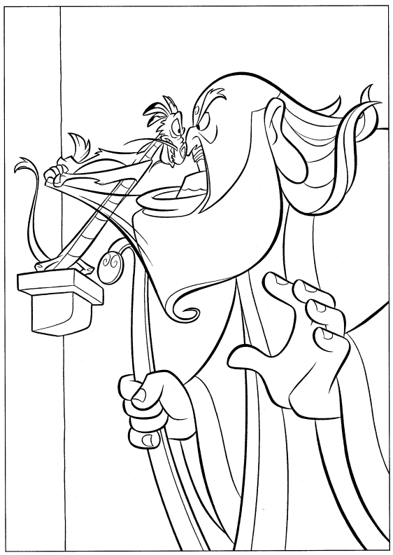coloriage mushu et le dieu